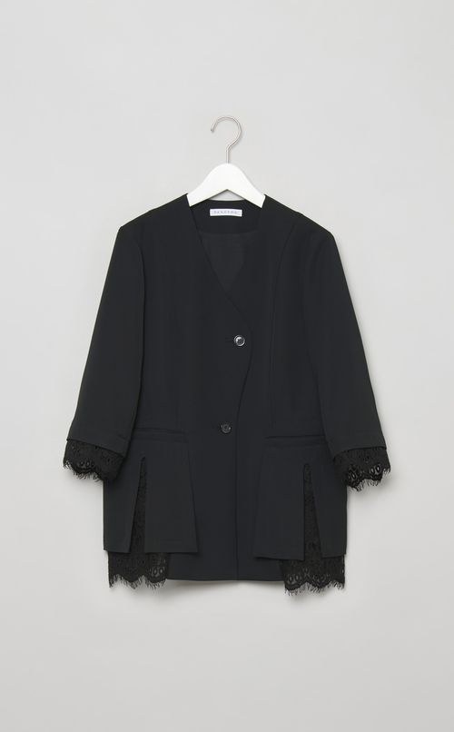 フレームレースノーカラージャケット