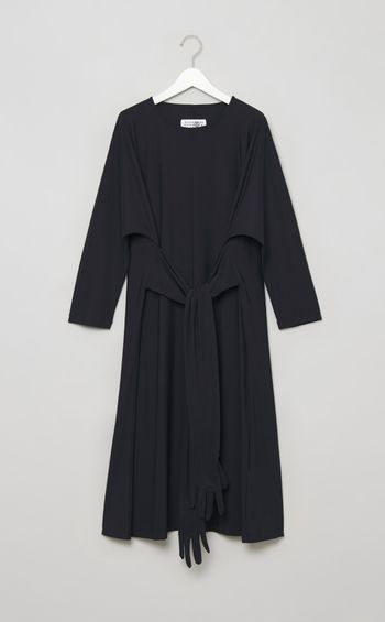 グローブタイフロントミディワンピース