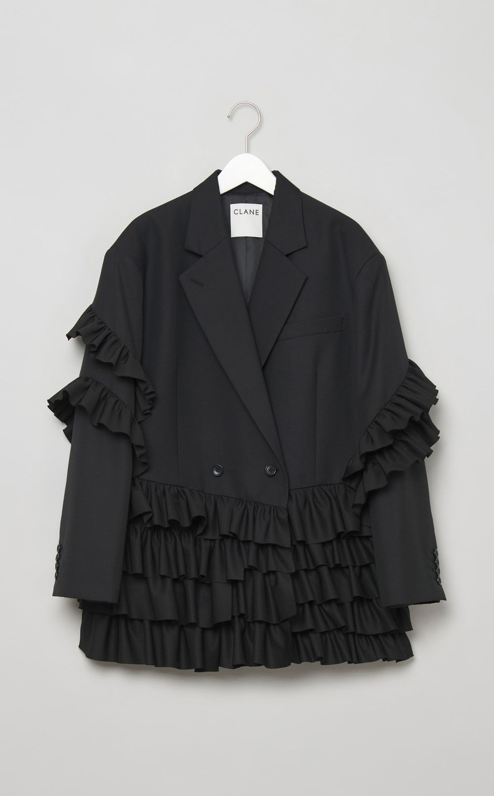 フリルドテーラードジャケット