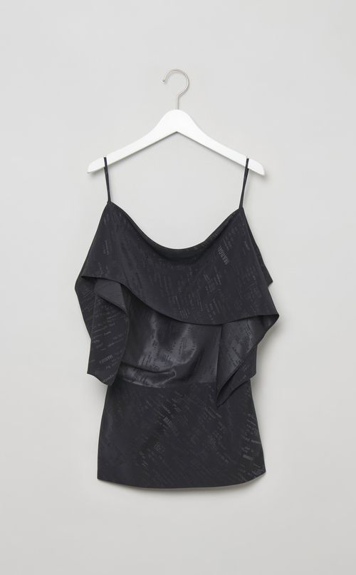 2wayロゴプリントキャミソールトップス