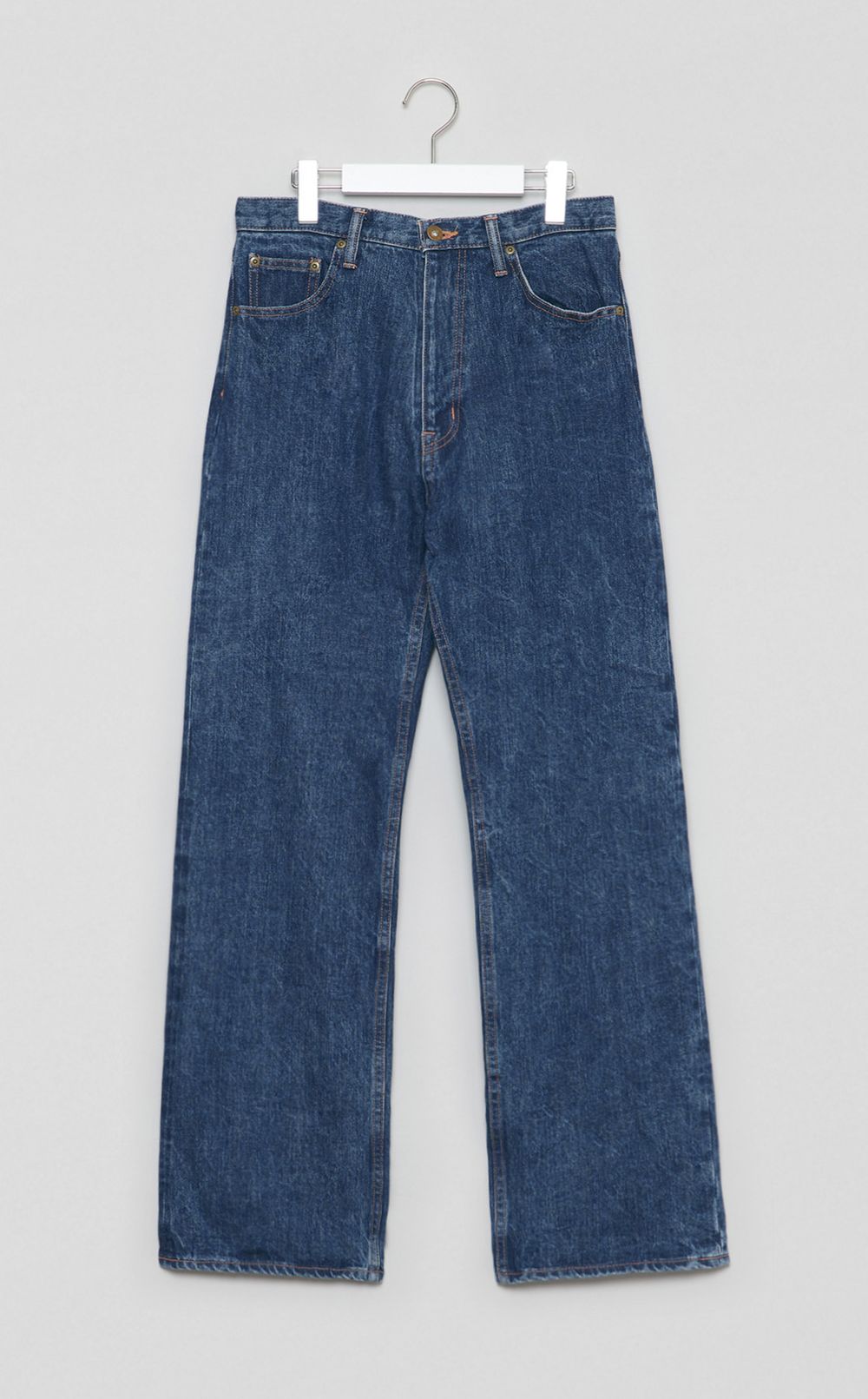 リラックスストレートデニムパンツ