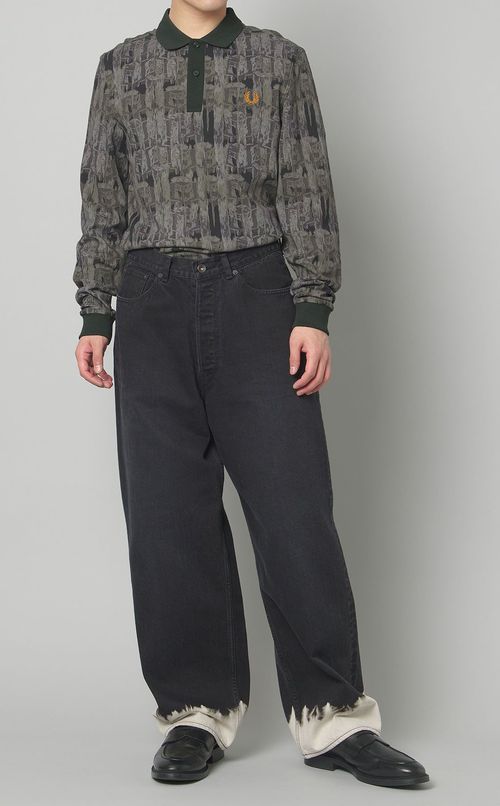 ロングスリーブプリントポロシャツ