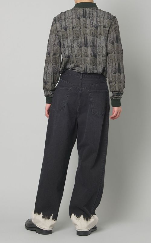 ロングスリーブプリントポロシャツ