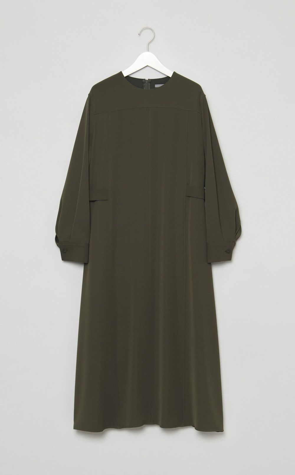 サテンサイドシームワンピース