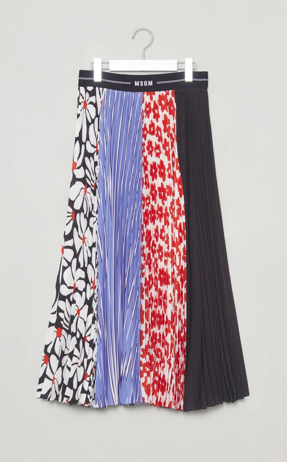 フラワーストライププリーツスカート