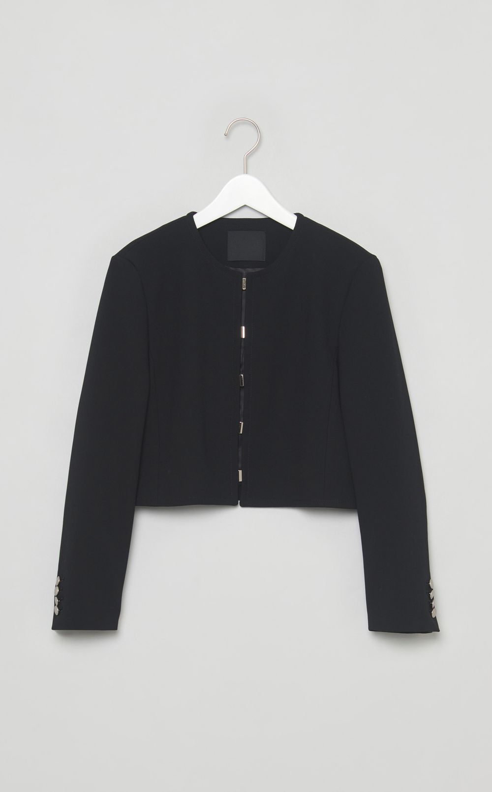 ノーカラーショートジャケット