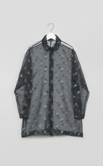 エンブロイダリーシアーシャツ