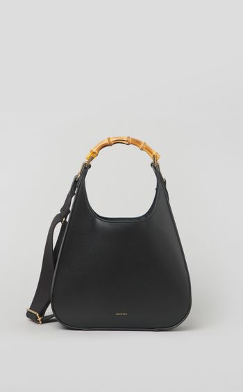 バンブーハンドルショルダーバッグ