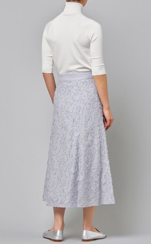 ベルテッドジャガードスカート