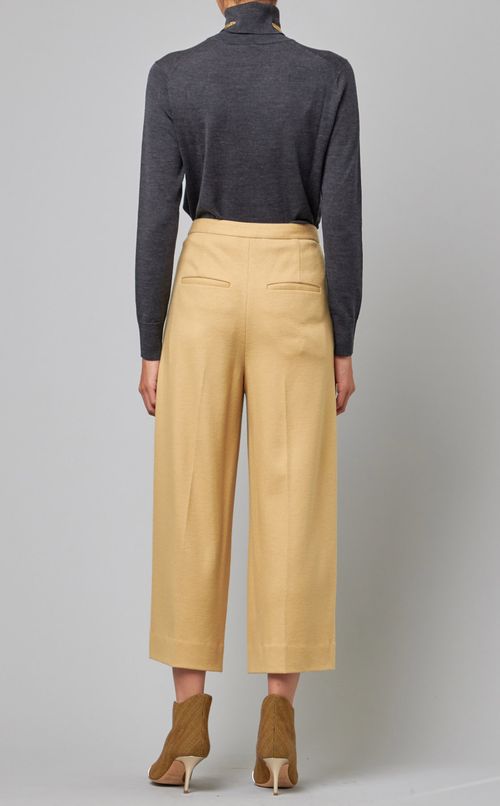 ワイドクロップドパンツ