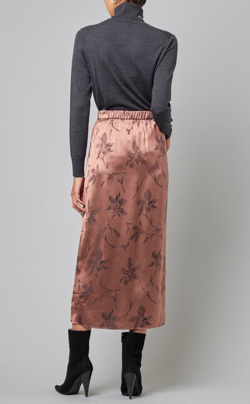 フラワープリントツイストスカート