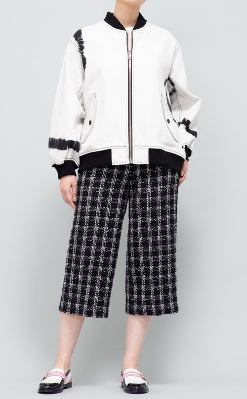 ツイードチェック柄パンツ