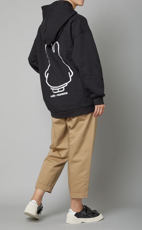 発泡プリントビッグシルエットパーカー