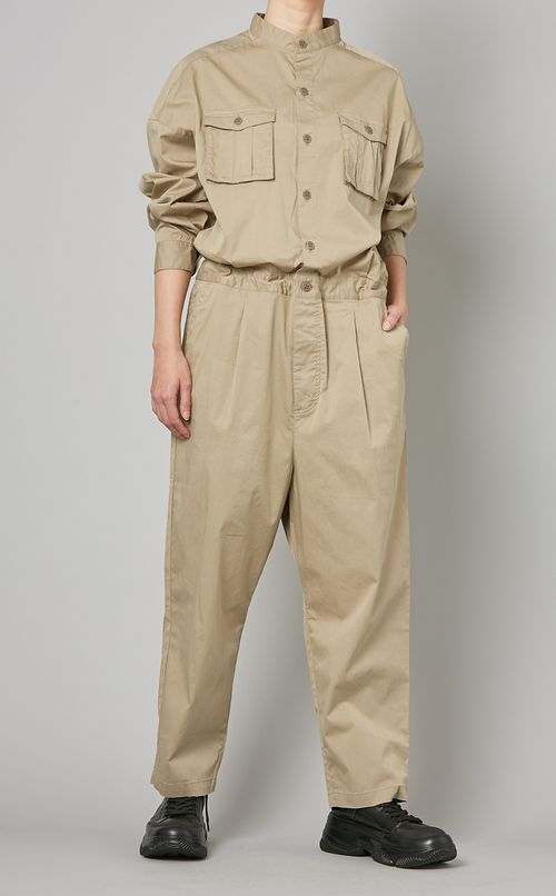 ドロップショルダージャンプスーツ