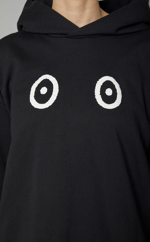 発泡プリントビッグシルエットパーカー