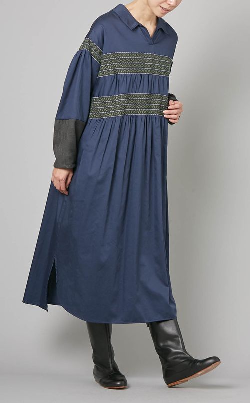 エンブロイダリーボーダーワンピース