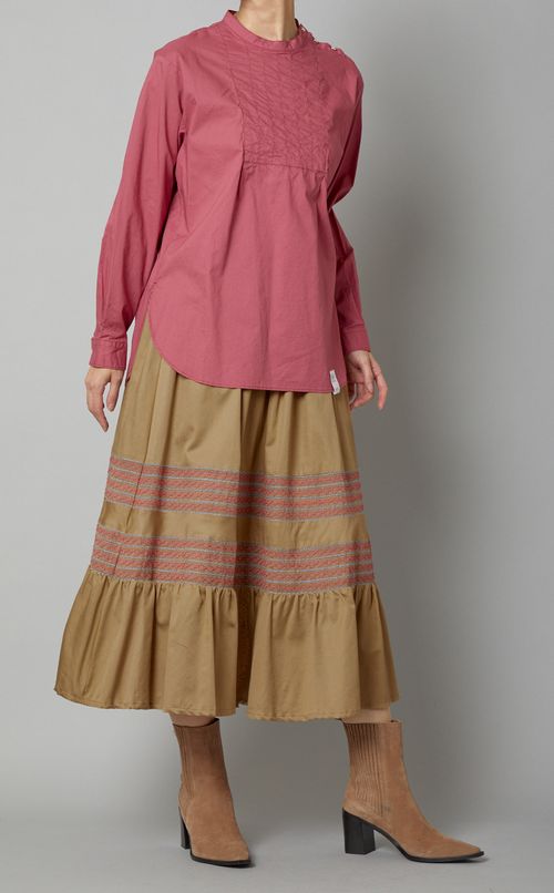 エンブロイダリーAラインスカート