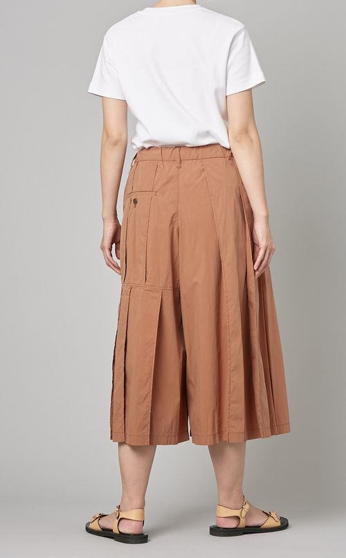 プリーツキュロットパンツ