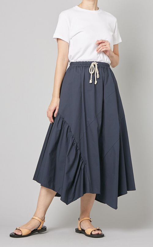 ウエストギャザーAラインスカート