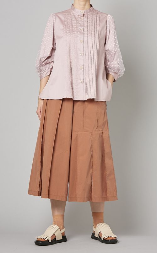 プリーツキュロットパンツ