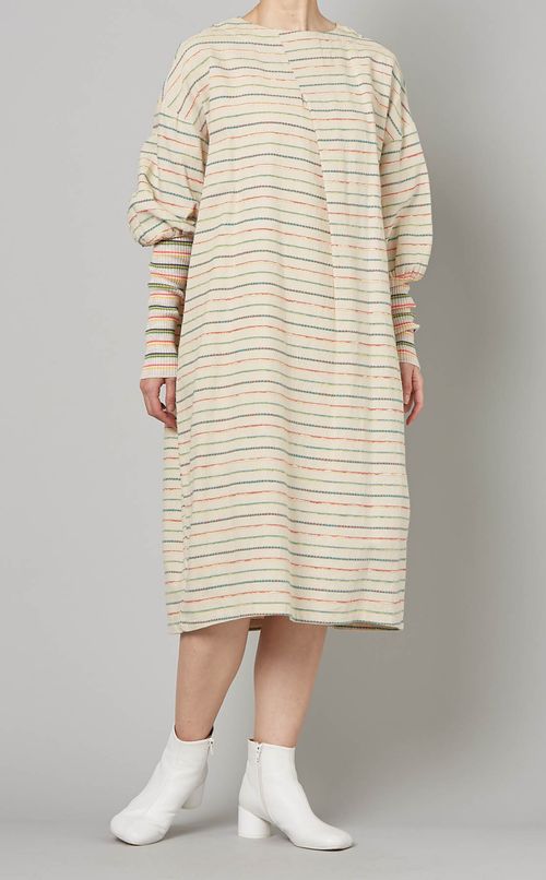 マルチボーダーニットワンピース