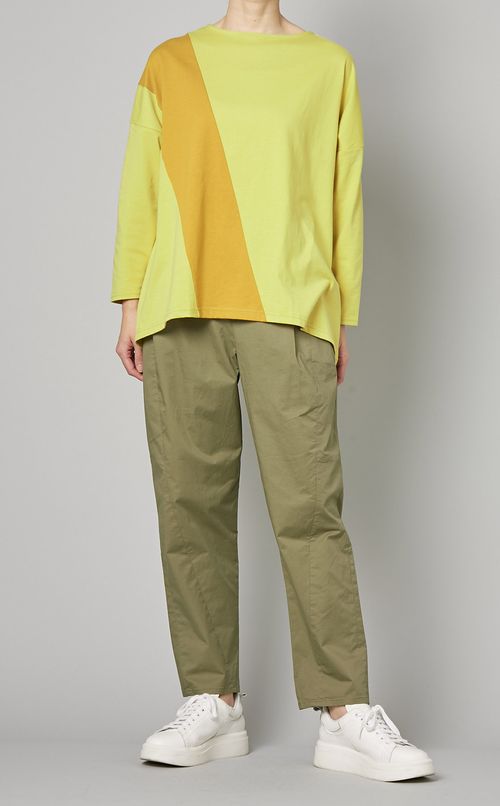 テーパードイージークロップドパンツ