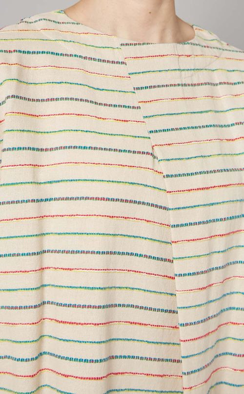 マルチボーダーニットワンピース