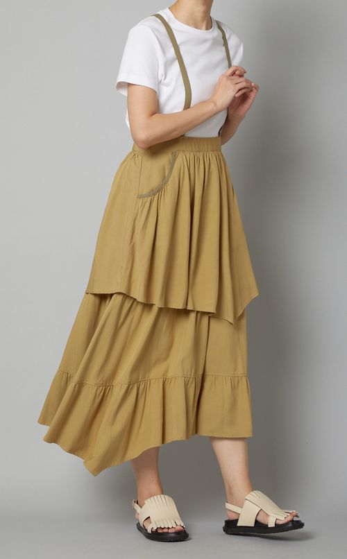 ティアードサロペットスカート