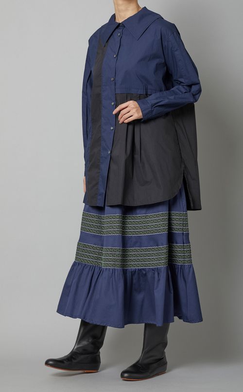 エンブロイダリーAラインスカート