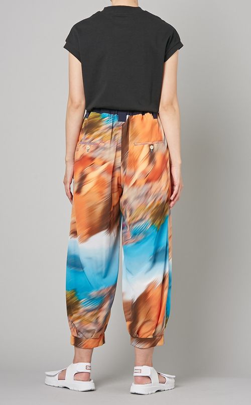 マルチプリントバルーンパンツ