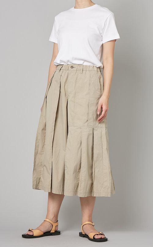 プリーツキュロットパンツ