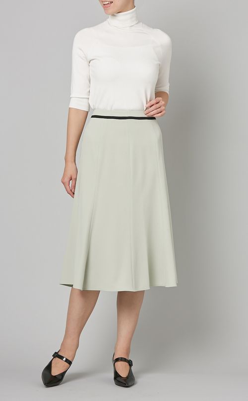 ウエスト切替フレアスカート