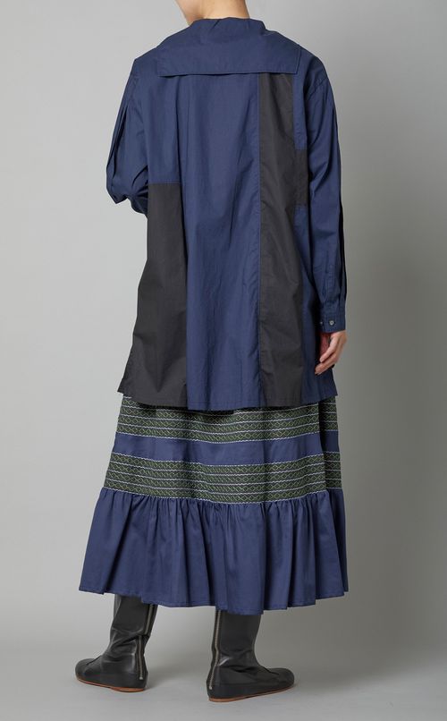 ビッグカラーチュニックブラウス