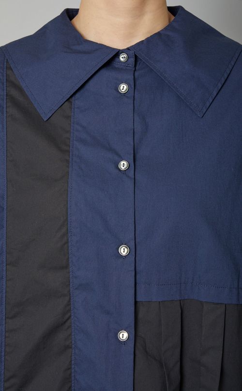 ビッグカラーチュニックブラウス