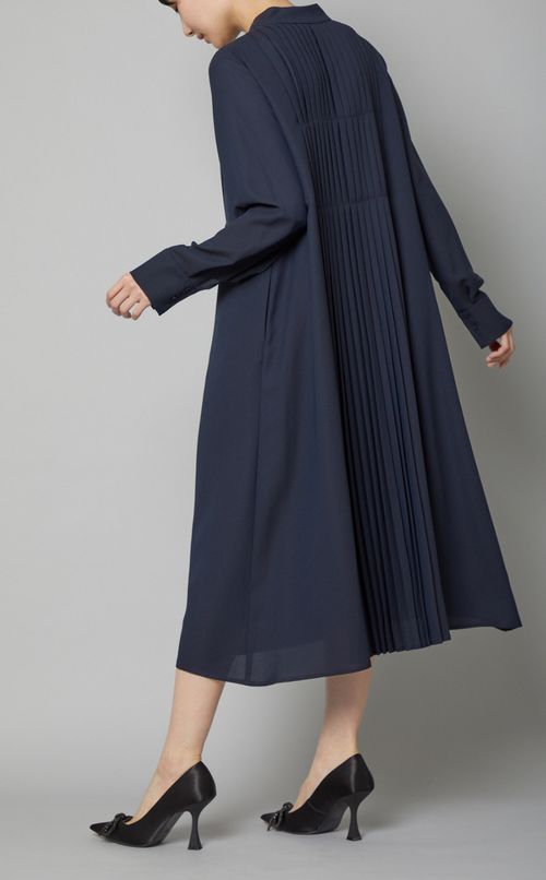 ボウタイAラインプリーツワンピース