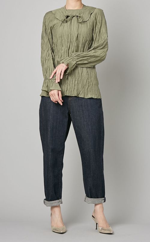 2wayプリーツブラウス