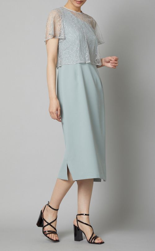 ブラウス付アシンメトリーワンピース