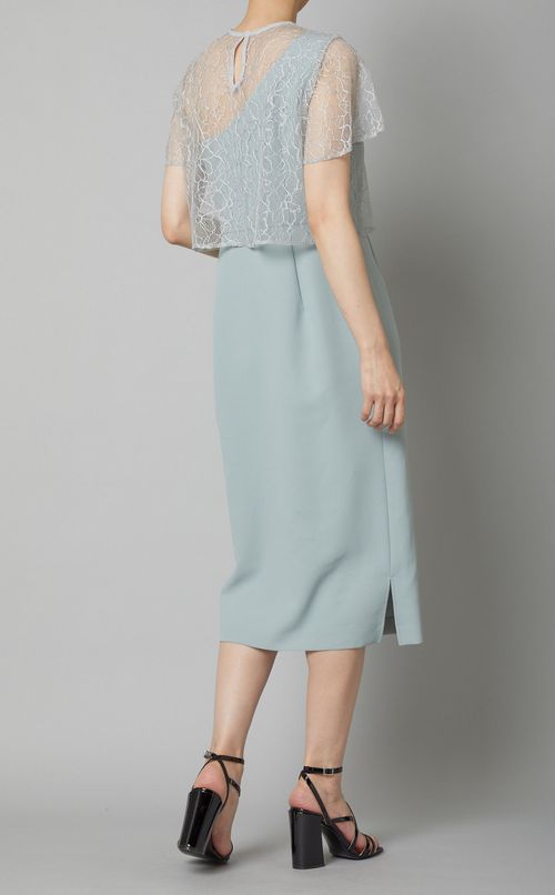 ブラウス付アシンメトリーワンピース