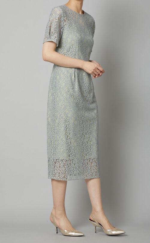 パイピングレースコクーンワンピース