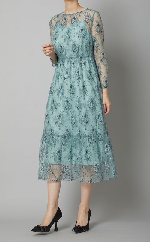 オールレースドレス