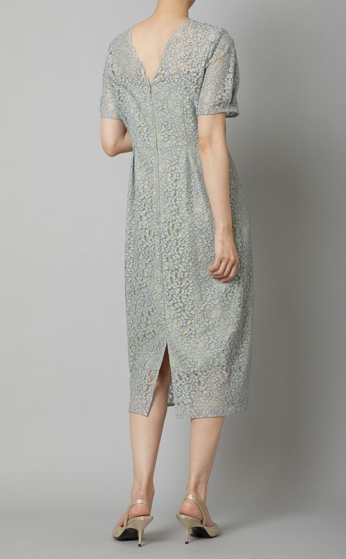 パイピングレースコクーンワンピース