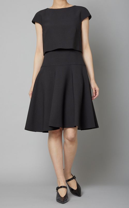 フレンチスリーブセットアップ風ワンピース