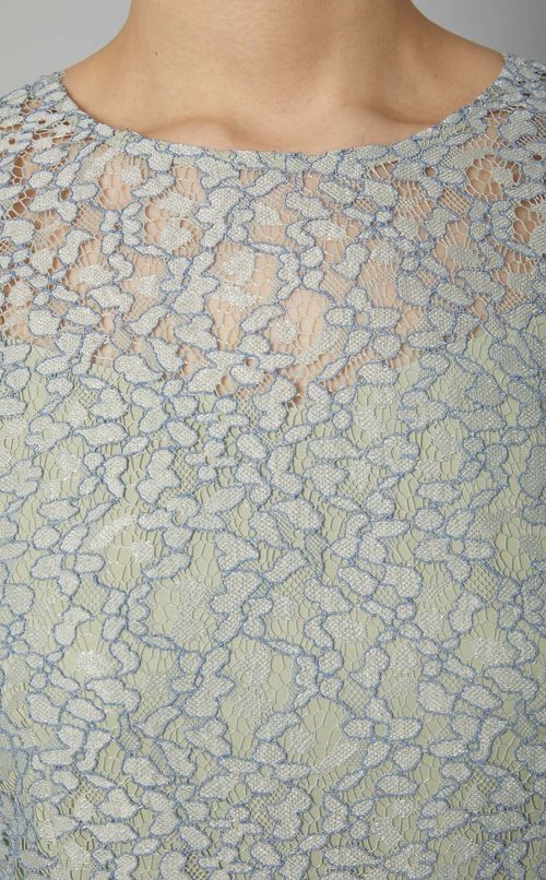 パイピングレースコクーンワンピース