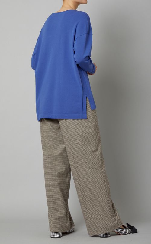 クルーネックニットプルオーバー