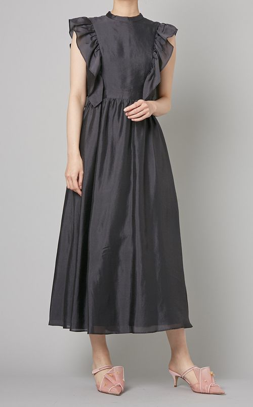 シフォンフリルスリーブワンピース