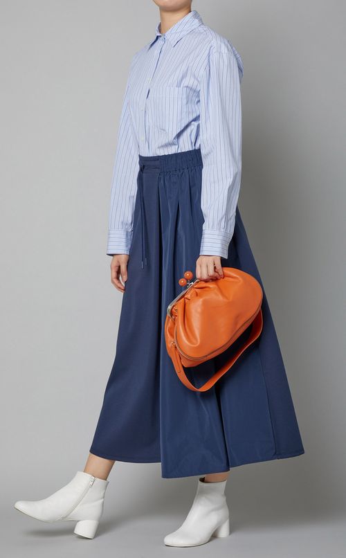 タフタ切替ドローコードギャザースカート