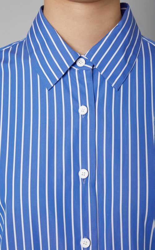 コットンストライプオールインワン