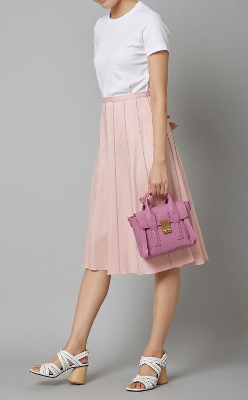 PASHLIミニレザーサッチェルバッグ