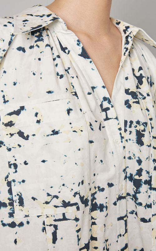 カレイドスコーププリントシャツドレス