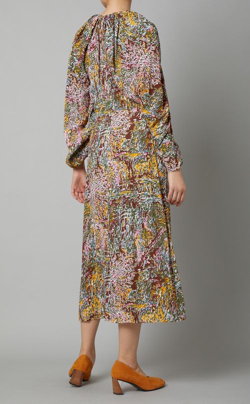 アシンメトリースリーブワンピース